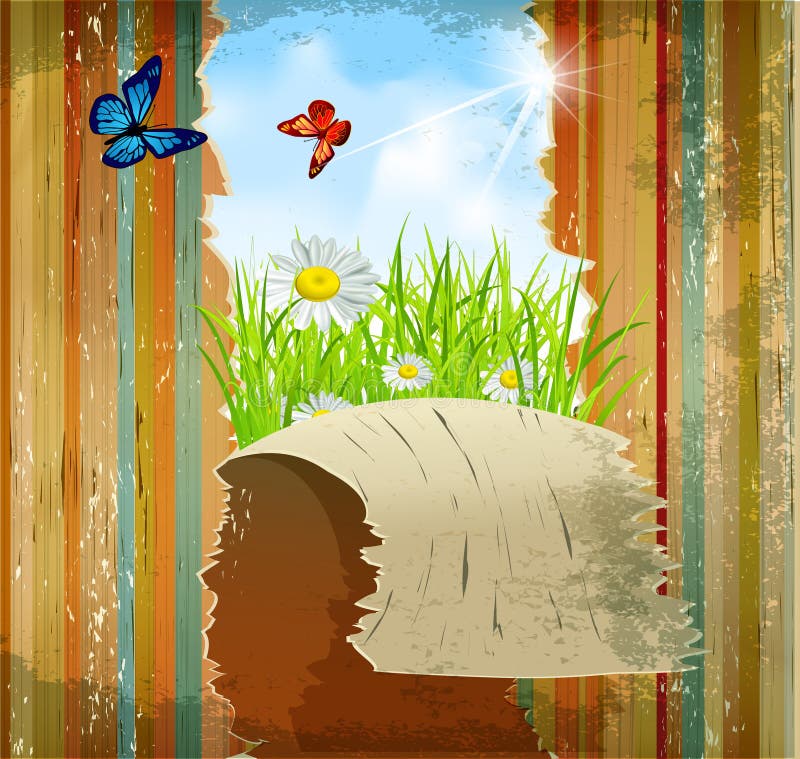 Randig wallpaper för grunge stock illustrationer