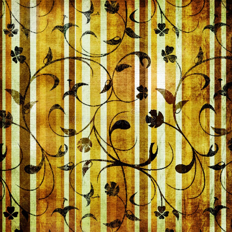 Randig wallpaper för tappning vektor illustrationer