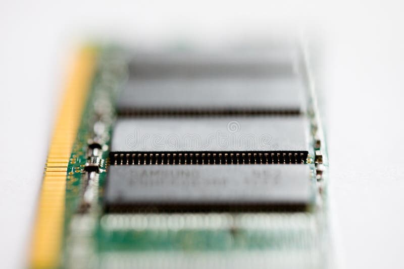 Random Access Memory or RAM Memory Module for Pc Computer Isolated on White. Computer Service