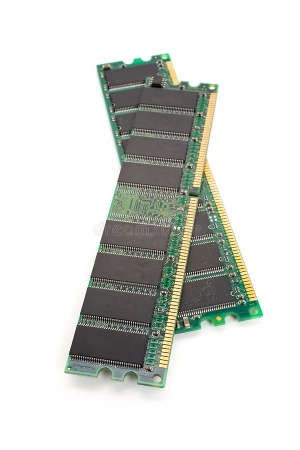 Random Access Memory Chip On White Stock Photo Image of chips, design