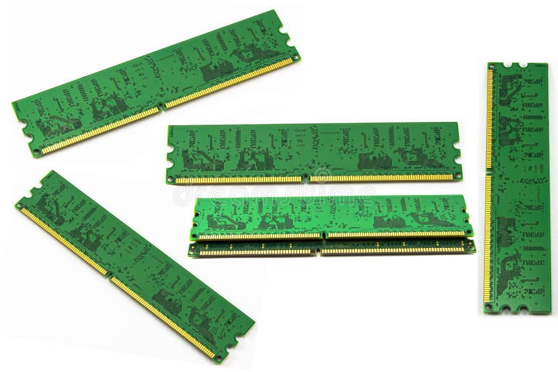 Random access memory on white background royalty free stock photo