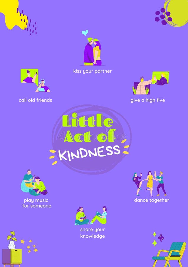 Random Acts of Kindness Day Stock Illustration - Illustration of