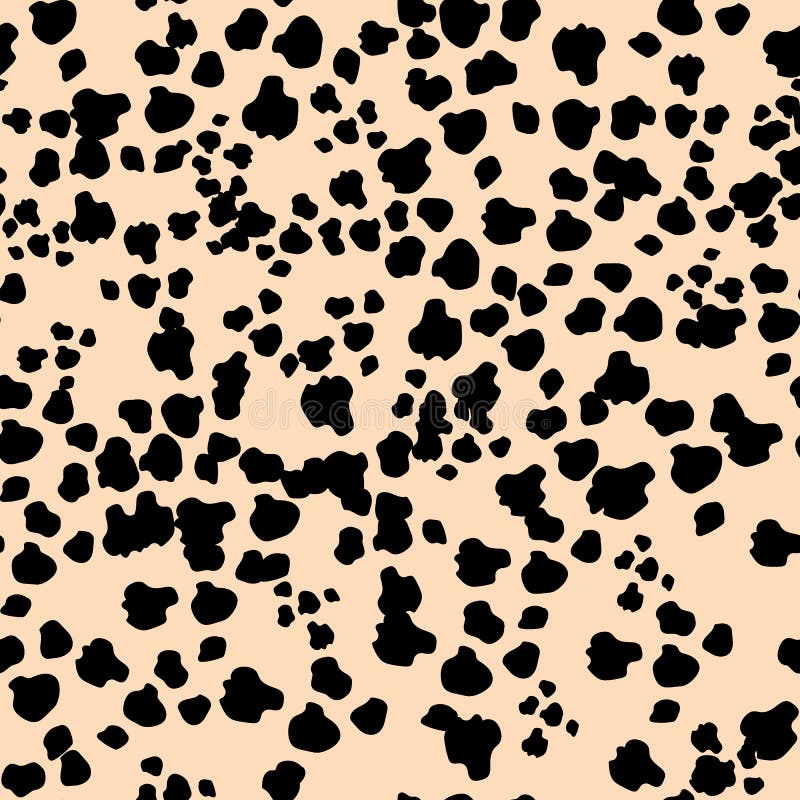 Seamless Pattern Dalmatian or Leopard Fur Animal  Skin Template.  Stock Vector - Illustration of backdrop, random: 241624860
