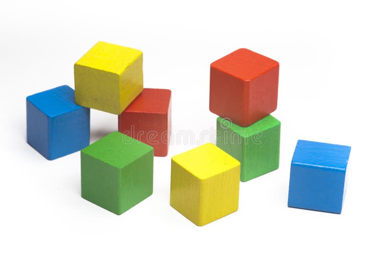 Random colored cubes stock image. Image of color, yellow - 23262015