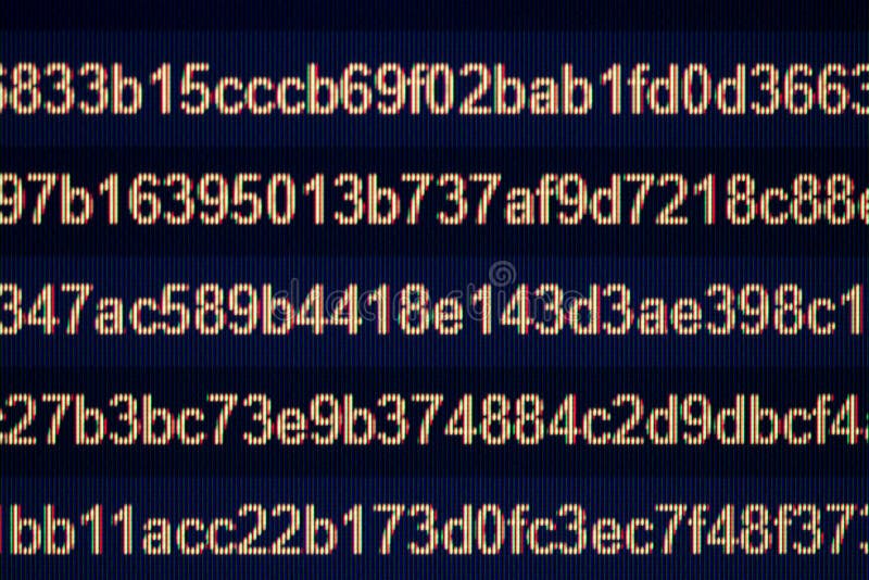 Random computer code royalty free stock photos