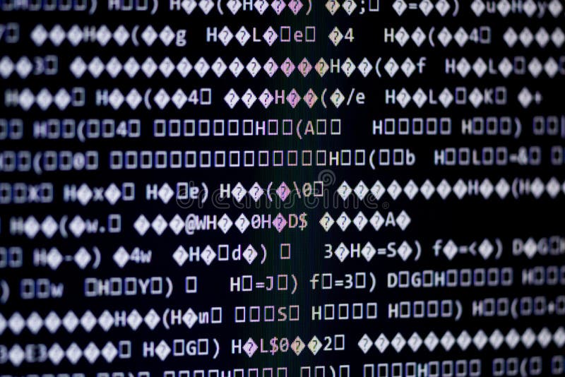 Random computer code royalty free stock photography