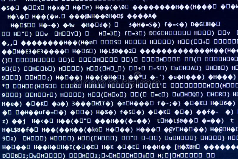 Random computer code royalty free stock image