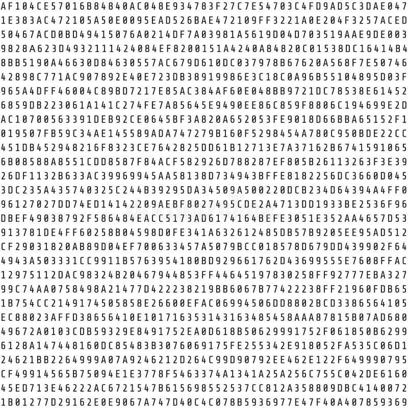 Random hexadecimal code stream. Abstract digital data element. Matrix background. Vector illustration isolated on white vector illustration