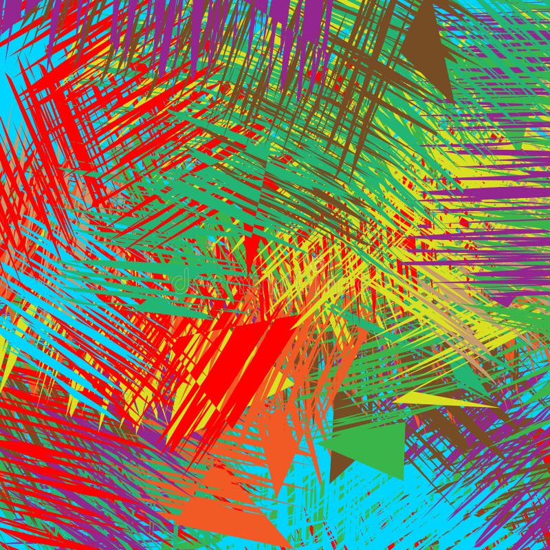 Random multicolor element abstract geometric illustration stock illustration
