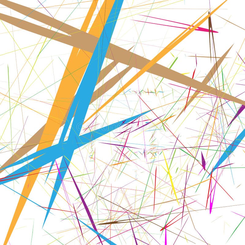 Random multicolor element abstract geometric illustration vector illustration
