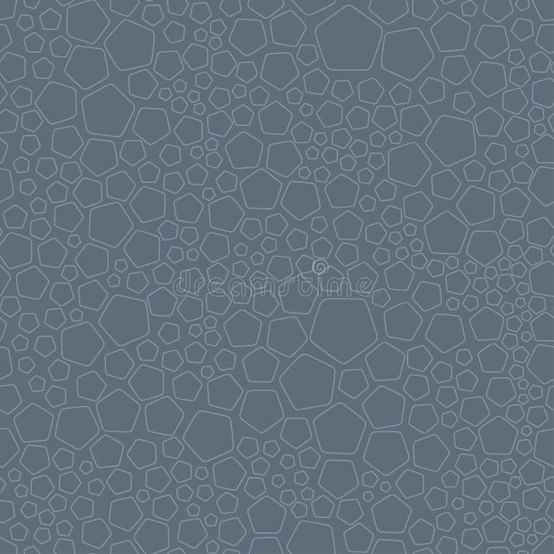 Random pentagons seamless pattern stock illustration