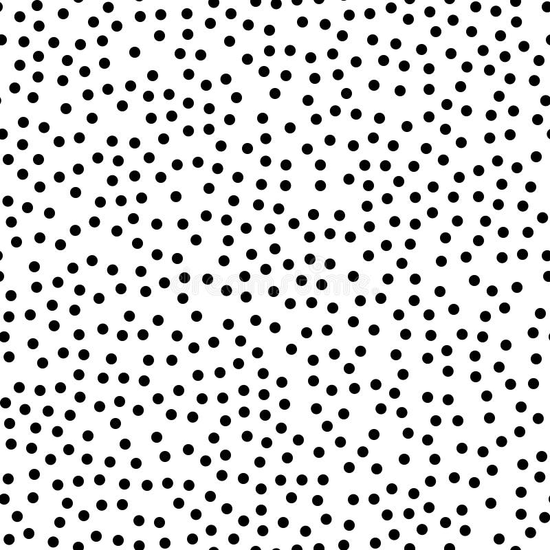 Random Scattered Polka Dots, Abstract Black And White Background Stock ...