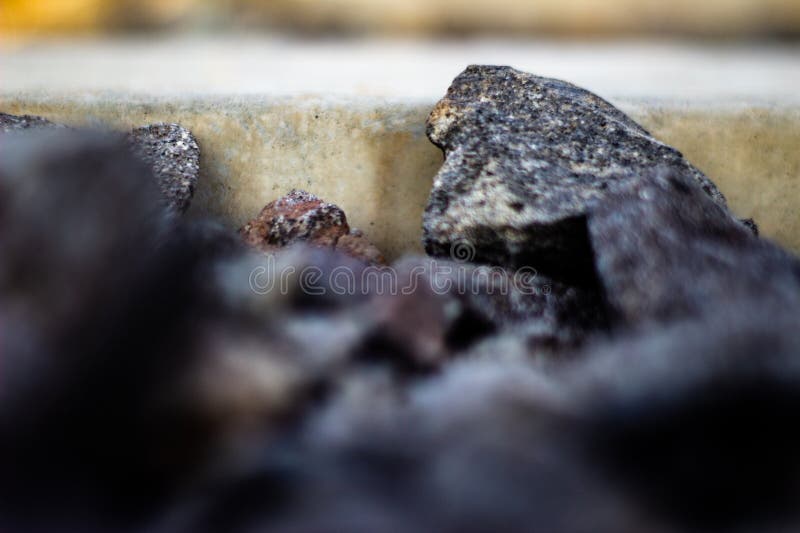 Random Sharp Blurred Gravels Background. A picture of random gravels, pebbles or stones that I found besides the railway