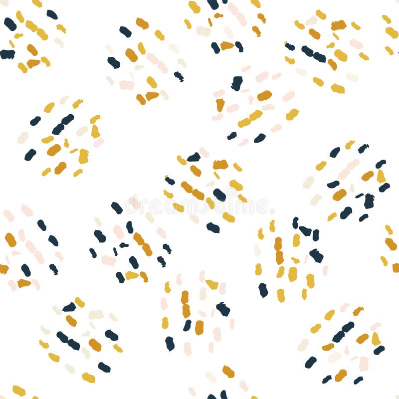 Random speckle dots seamless pattern. Hand drawn splash spray vector texture. Brush painted stains. For print, digital