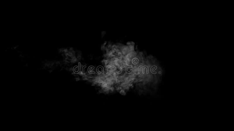 Steam Or Smoke On Black Background - Stock Video