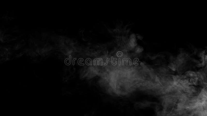 Steam Or Smoke On Black Background - Stock Video