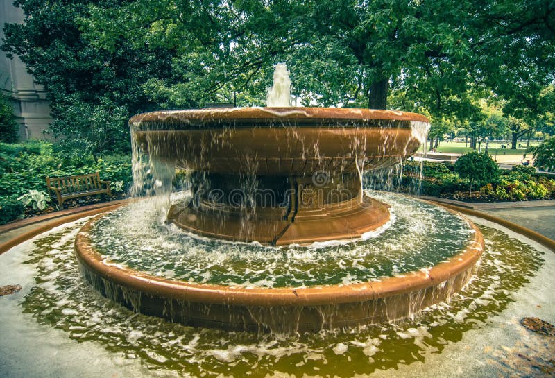 Random Water Fountain in Washington Dc Stock Image Image of