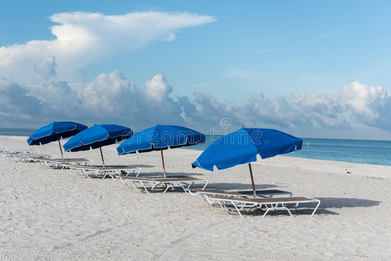 Ranek przy Clearwater plażą, Floryda, usa fotografia stock Ranek przy Clearwater plażą, Floryda, usa fotografia stock