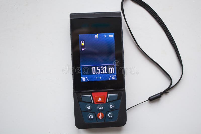 Rangefinder for Measuring the Distance between Objects Closeup Stock Image Image of device