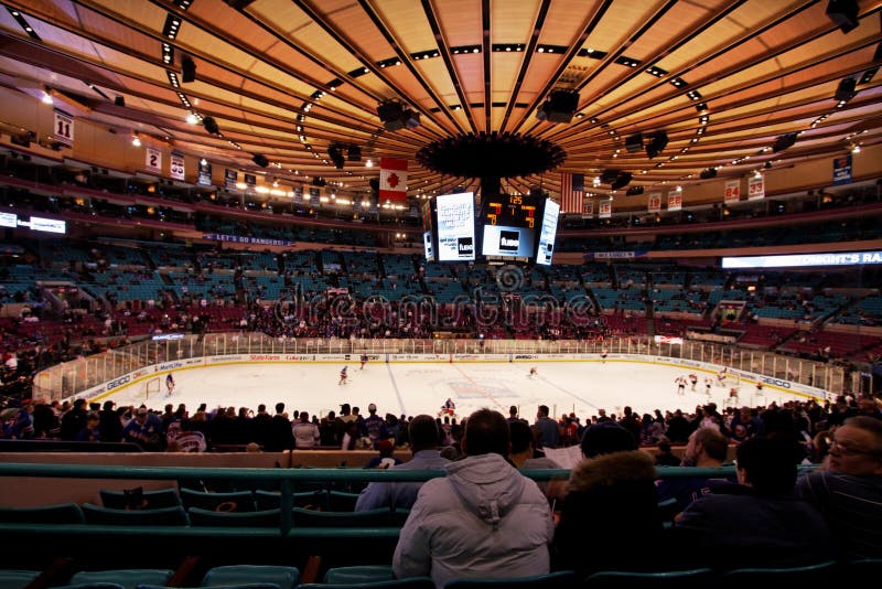 Rangers x Islanders Madison Square Garden stock photo