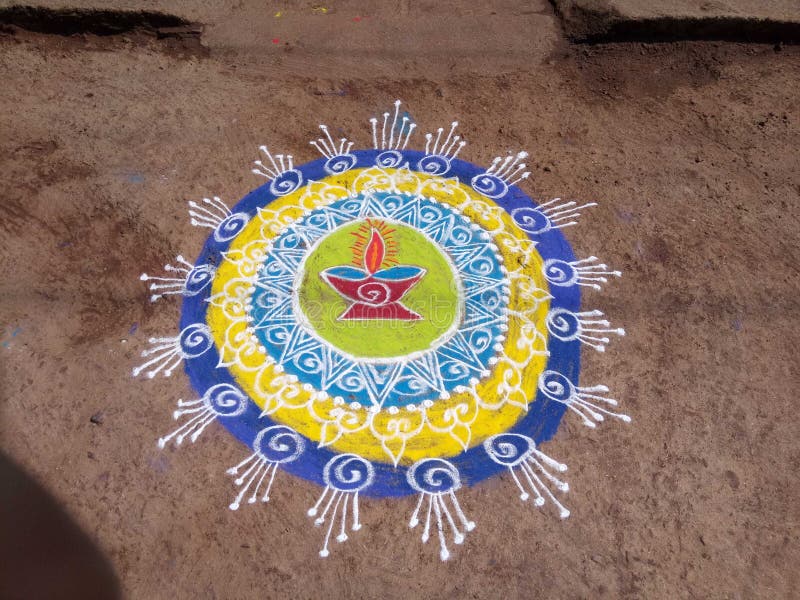 Rangoli, Colorful, Creative, Design Diwali Stock Image Image of