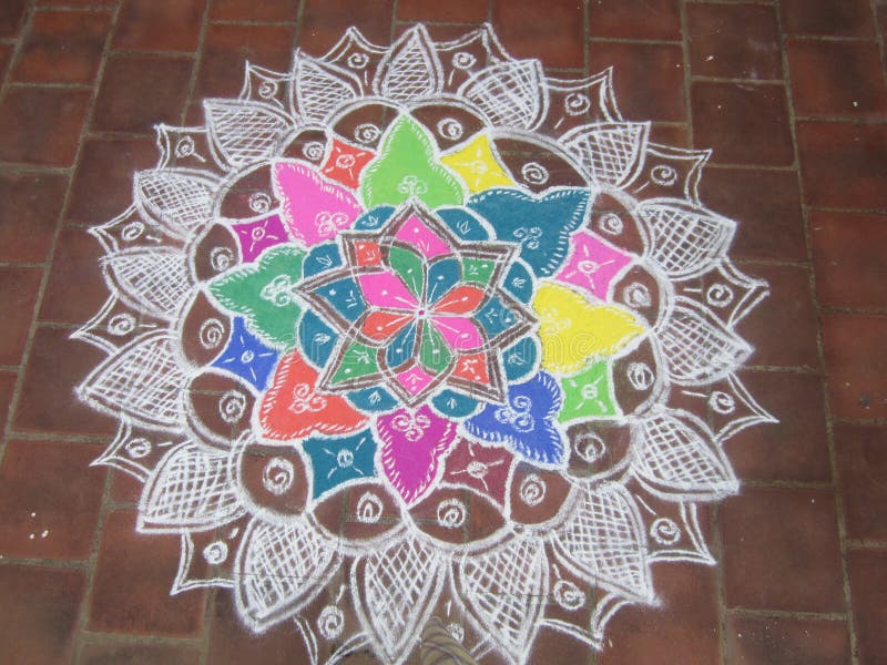 RANGOLI stock image. Image of traditionalrangoli ...