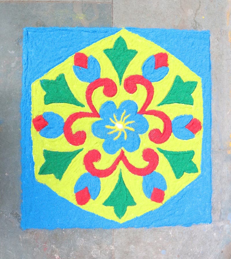 Rangoli stock illustration. Illustration of religion 92010673