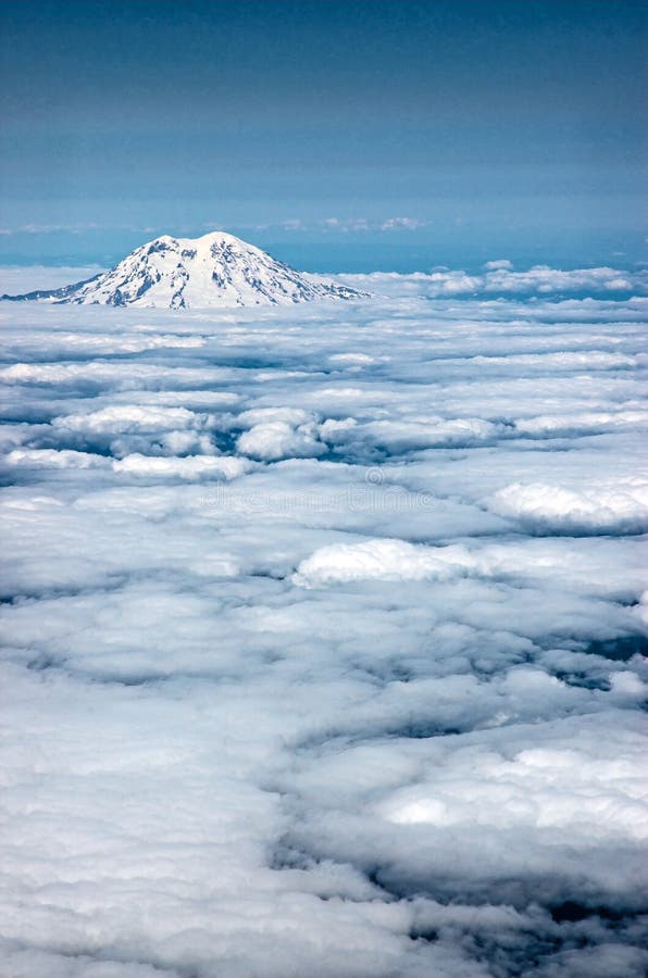 Ranier stock photo. Image of mountain, scenery, park, aerial - 1046808