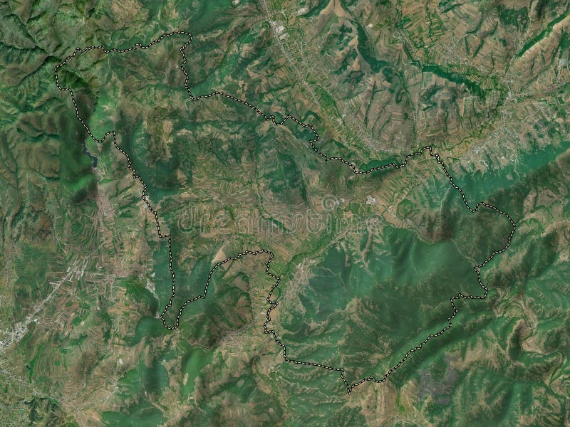 Ranillug, Kosovo. High-res Satellite. No Legend Stock Photo - Image of ...