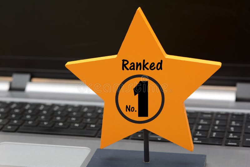 Ranked Number 1 sign on Yellow Star