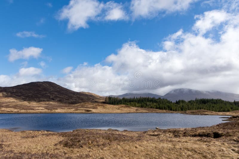 Rannoch amarrent en Ecosse images libres de droits Rannoch amarrent en Ecosse images libres de droits