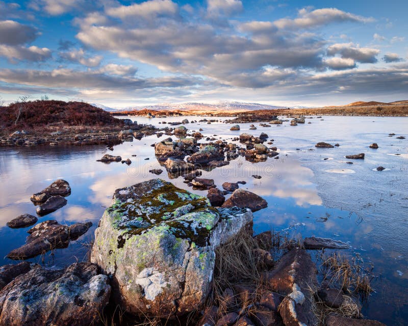 Rannoch moor in winter royalty free stock photography Rannoch moor in winter royalty free stock photography