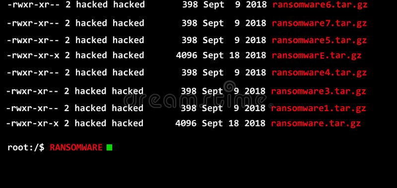 Ransomware-Computerinfektion lizenzfreies stockbild