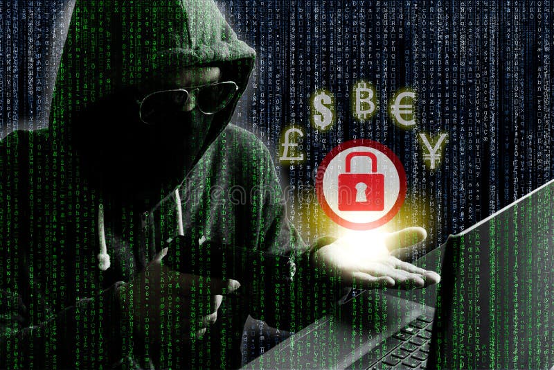 Ransomware concept stock photo