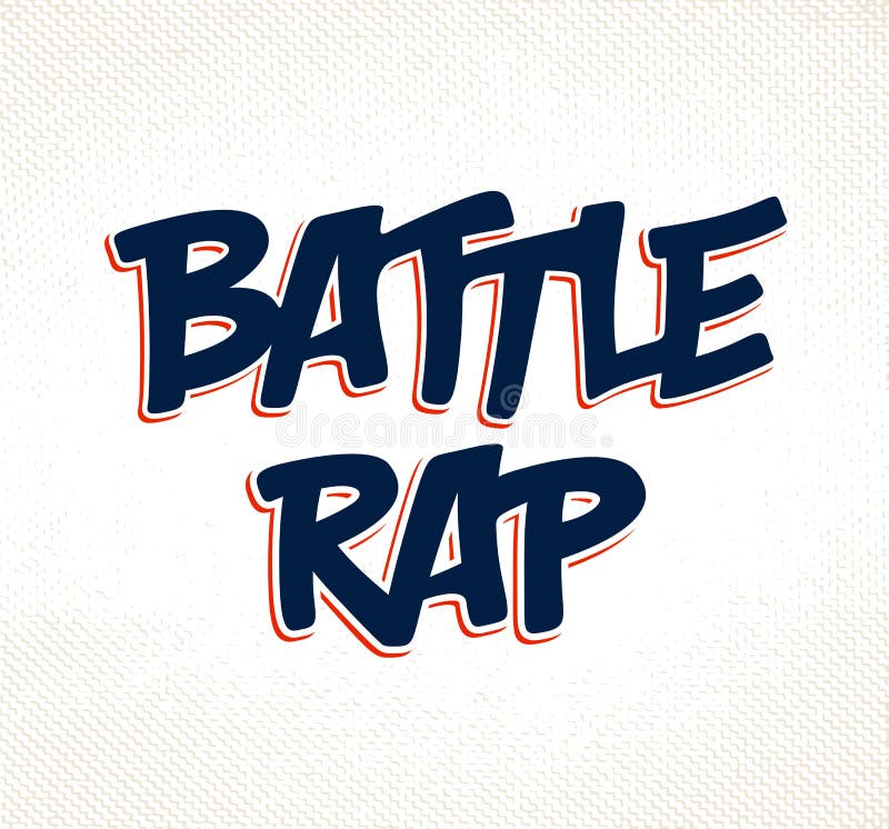 Rap batalistyczny wektorowy pisać na maszynie royalty ilustracja