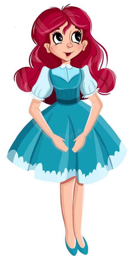 Rapariga bonita Olhar elegante à moda da menina ilustração royalty free Rapariga bonita Olhar elegante à moda da menina ilustração royalty free