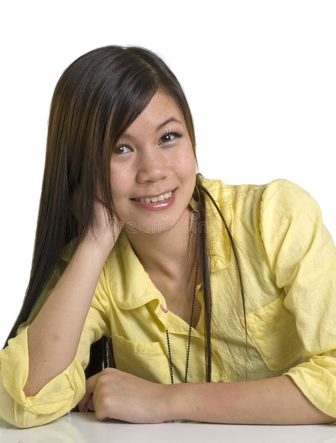 Menina jovem e feliz imagem de stock