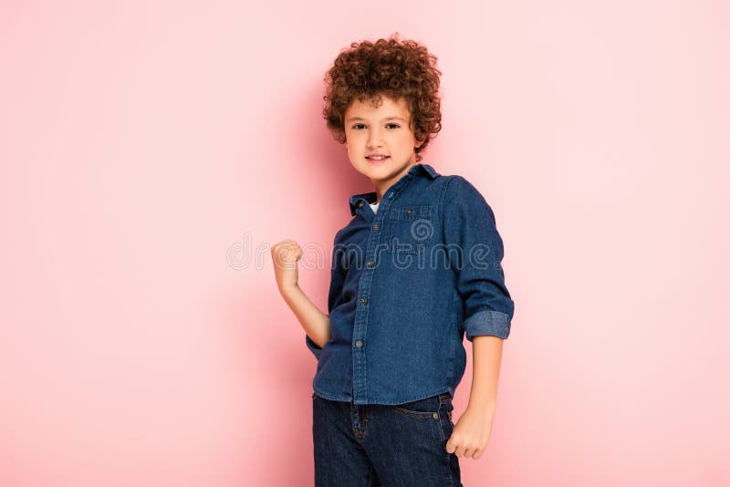 Rapaz amaldiçoado e amaldiçoado com amarrado imagens de stock royalty free