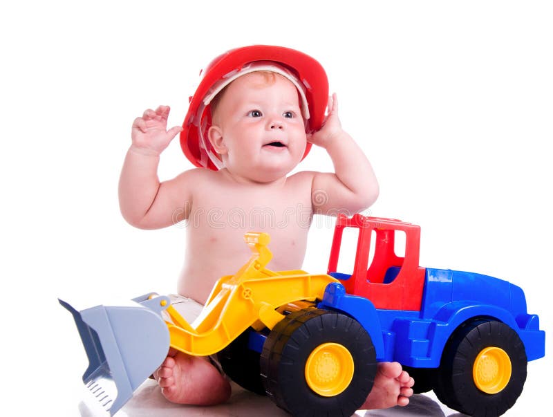 Criança Infantil Do Bebê Da Criança Com O Caminhão Grande Do Carro Do  Brinquedo Imagem de Stock - Imagem de carro, pouco: 39821491