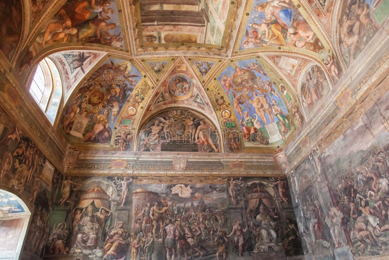 Raphael Rooms stock photo. Image of famous, blue, italy - 34059626