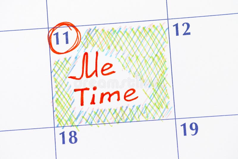 Rappel je temps dans le calendrier photo stock Rappel je temps dans le calendrier photo stock