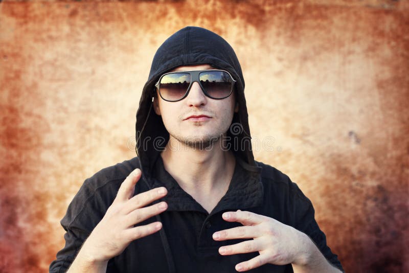 Rapper del giovane fotografie stock Rapper del giovane fotografie stock