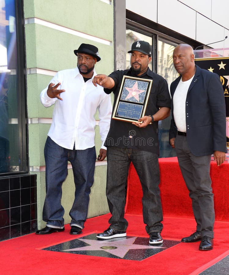 Rapper WC, Ice Cube & John Singleton royalty free stock photo