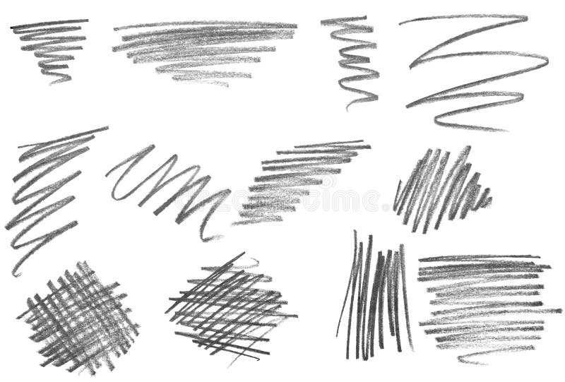 Rappes de crayon illustration de vecteur Rappes de crayon illustration de vecteur