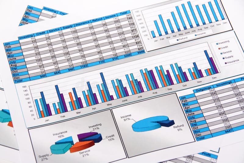 Rapport annuel. Graphique. Tableau. Diagramme. Analisys. photographie stock libre de droits Rapport annuel. Graphique. Tableau. Diagramme. Analisys. photographie stock libre de droits