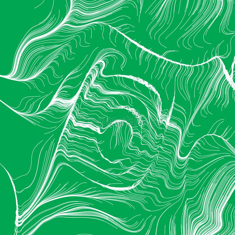 Rappresentazione colorata astratta di una scrittura ondulata casuale e curvata delle linee serie di elementi di progettazione royalty illustrazione gratis