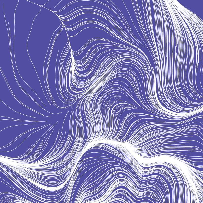 Rappresentazione colorata astratta di una scrittura ondulata casuale e curvata delle linee serie di elementi di progettazione royalty illustrazione gratis