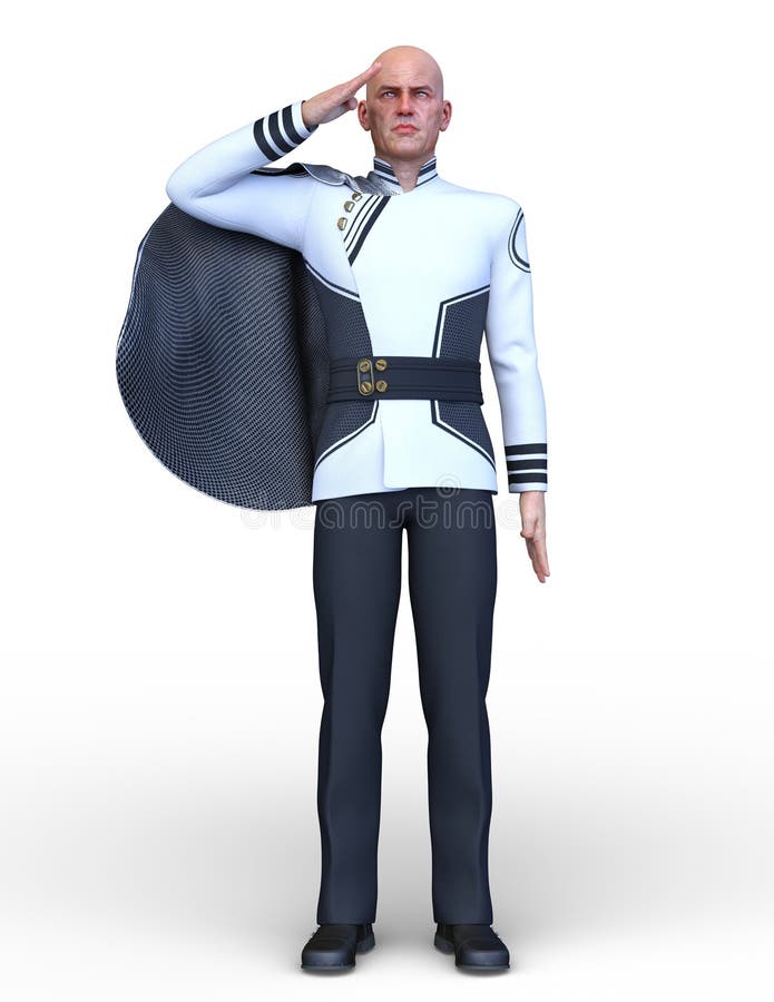 Rendering 3D CG di un eroe royalty illustrazione gratis