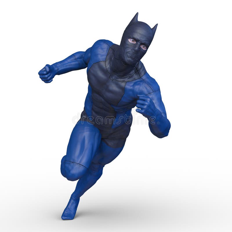 Rappresentazione di 3D CG dell'eroe royalty illustrazione gratis