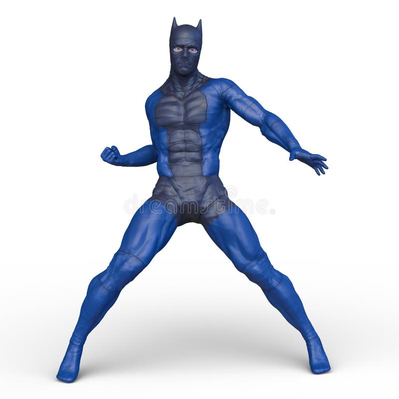 Rappresentazione di 3D CG dell'eroe royalty illustrazione gratis
